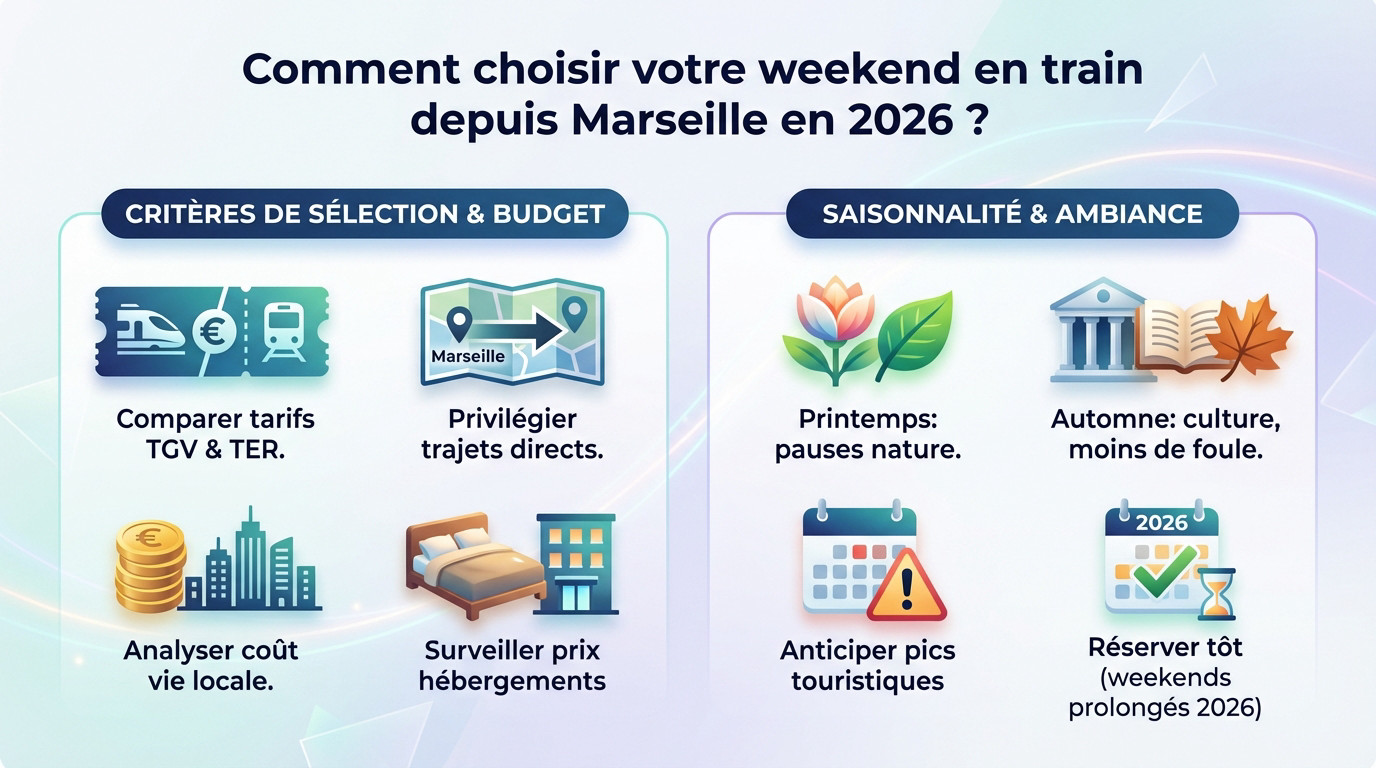 Voyage en train au départ de Marseille Saint-Charles vers Lyon et Nice