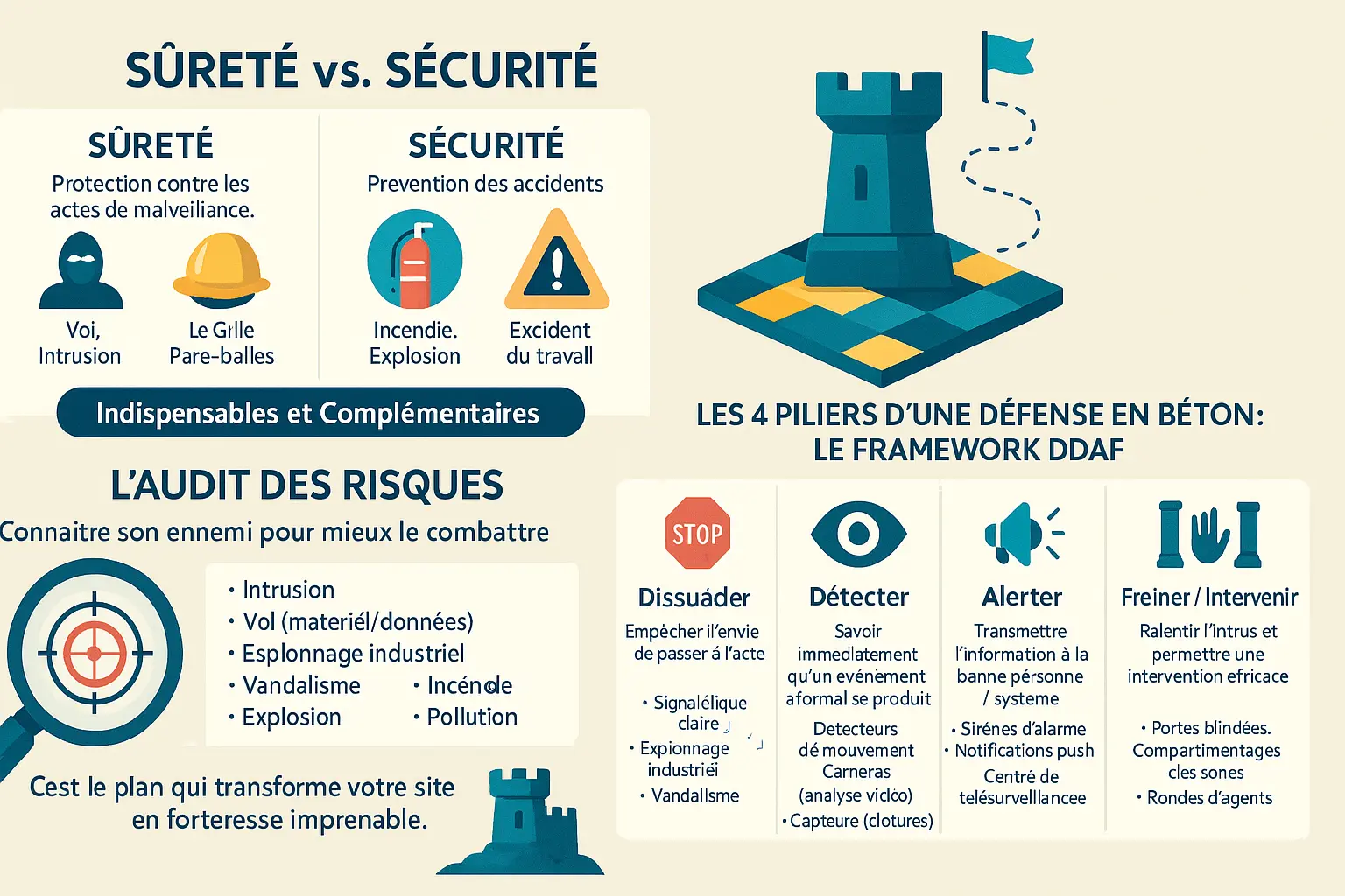 Illustration d'une stratégie de sécurité industrielle