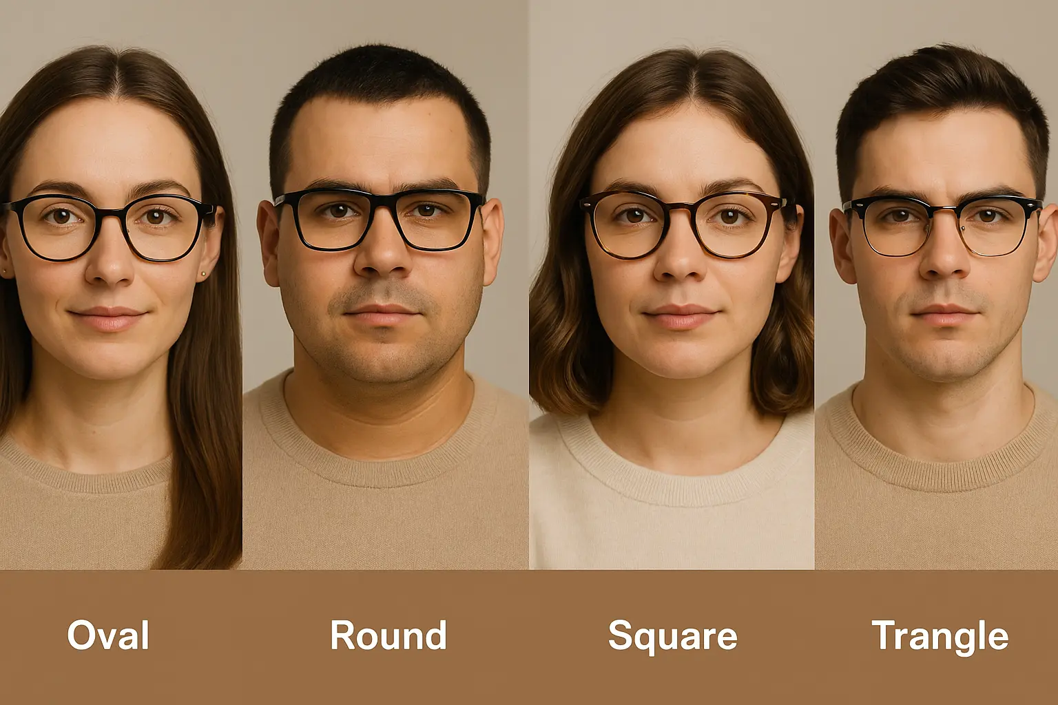 Guide visuel pour choisir sa monture selon la forme du visage