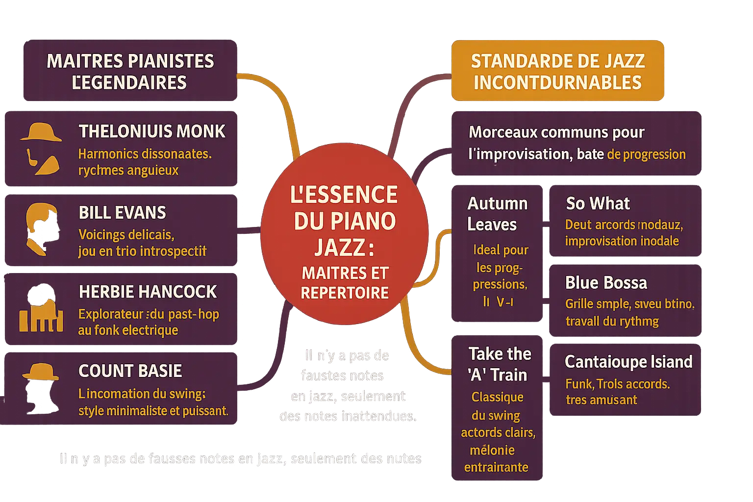 Piano jazz improvisation