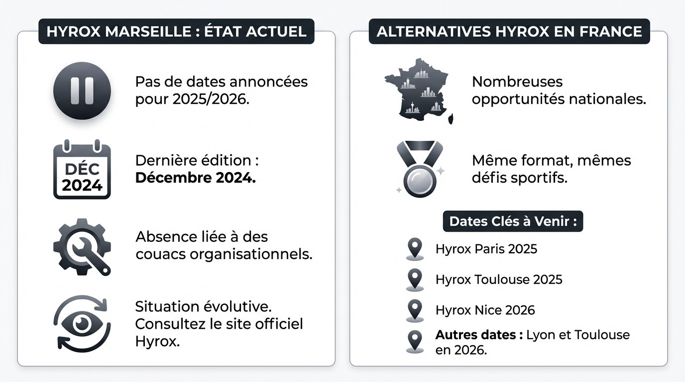 Compétition Hyrox en France : aperçu des alternatives à l'édition de Marseille