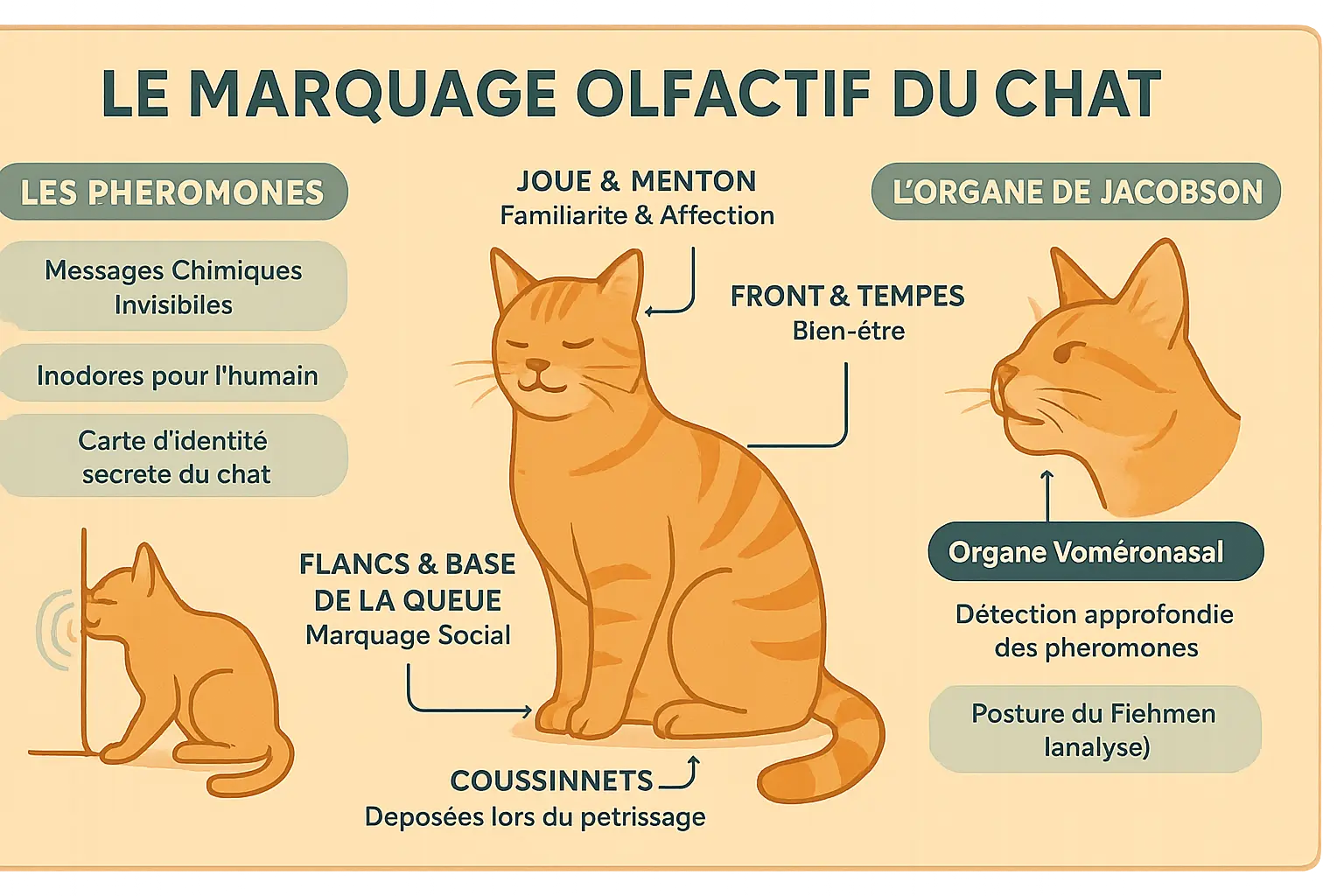 Chat se frottant contre une main humaine