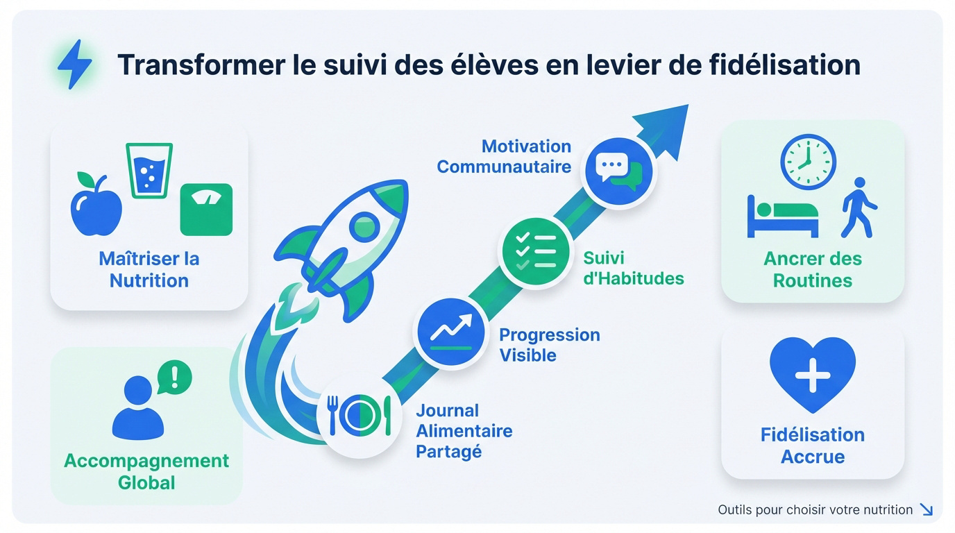 Interface de suivi de progression pour coach sportif et élève