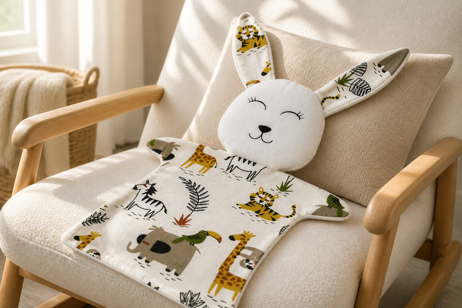 Doudou Lapin tissu animaux de la savane : un voyage sensoriel