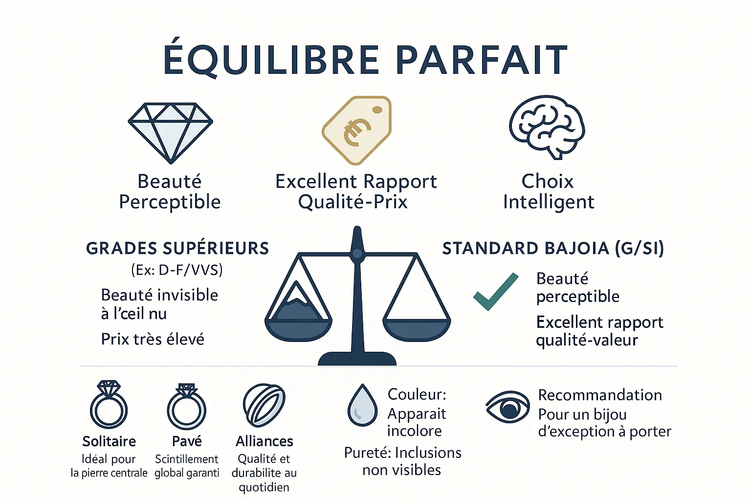 Infographie équilibre diamants G/SI
