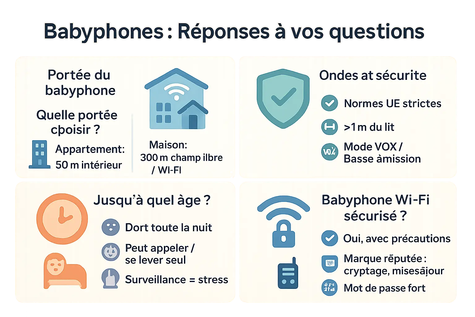 FAQ sur les babyphones caméra