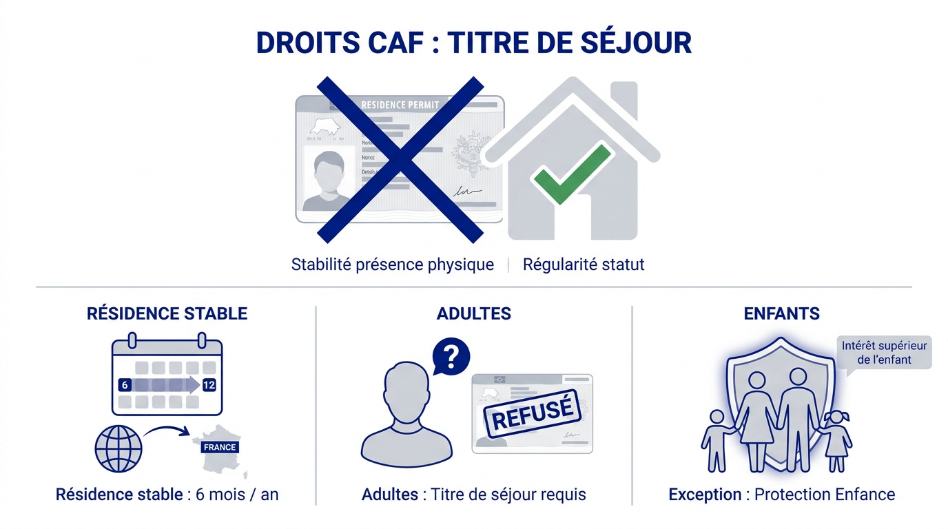 Documents administratifs et critères de résidence pour la CAF