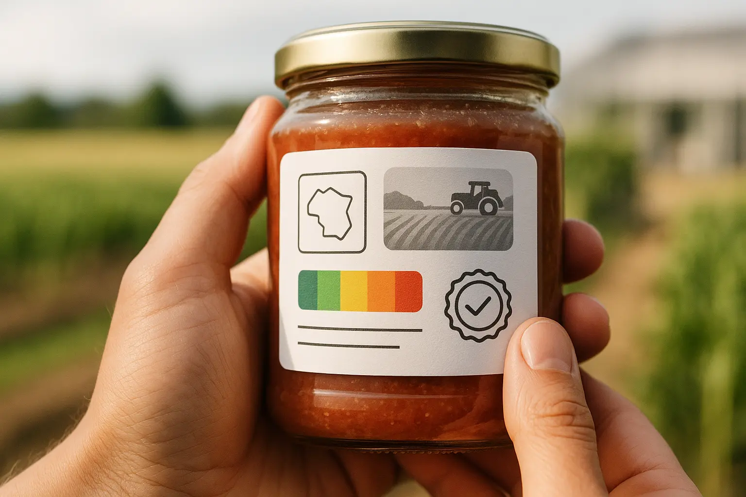 Illustration de transparence alimentaire