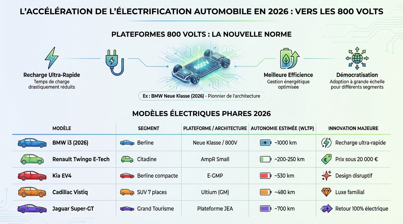 Architecture 800 volts et châssis de la plateforme BMW Neue Klasse pour 2026
