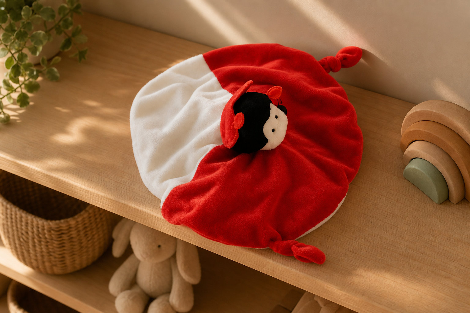 Doudou Coccinelle : la chance en version textile