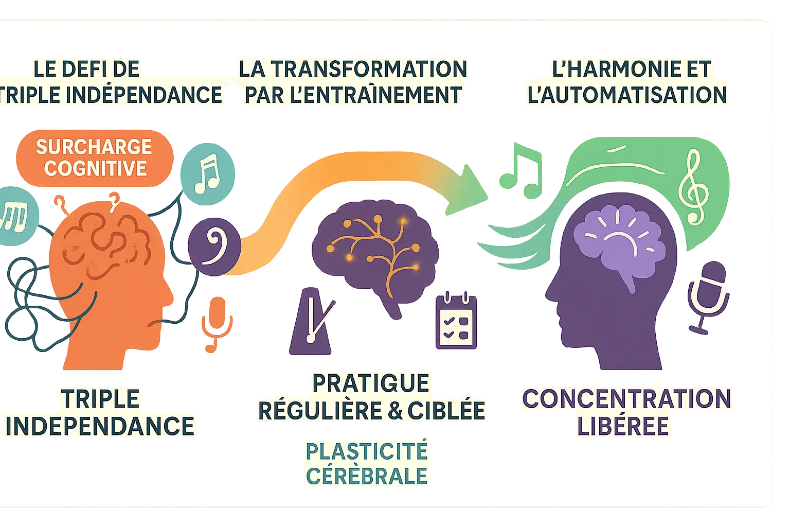 Illustration représentant un pianiste chantant en même temps