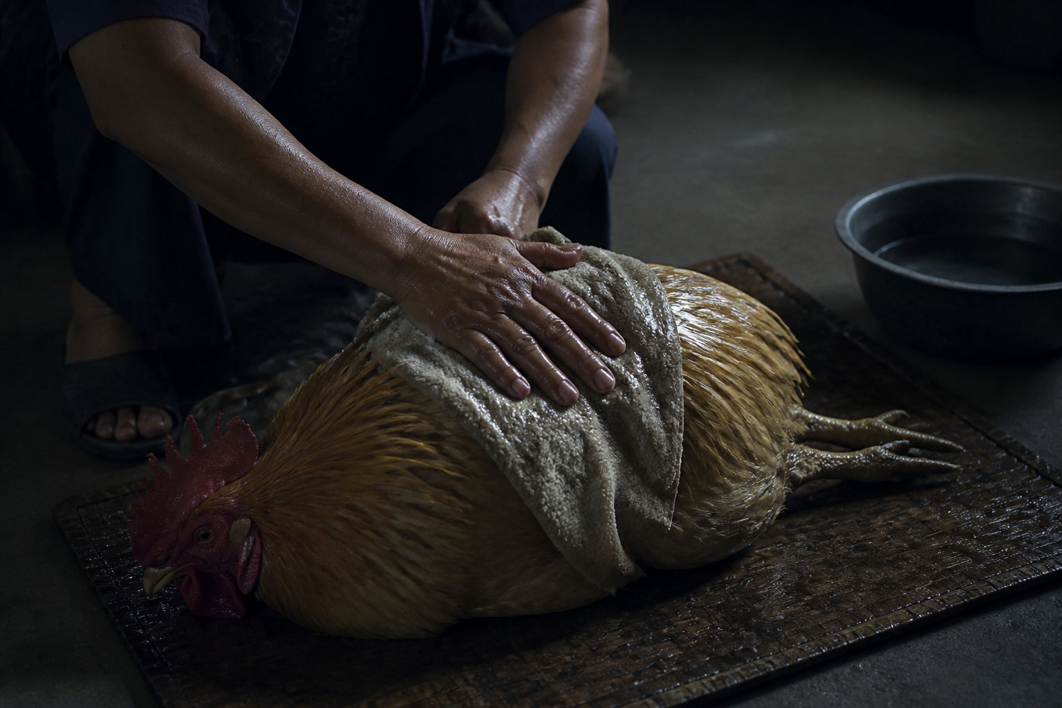 Protocole de secours pour une poule en détresse thermique