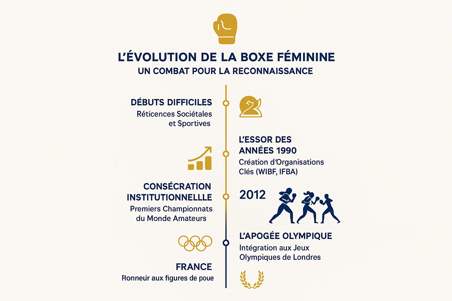 Chronologie de la reconnaissance de la boxe féminine