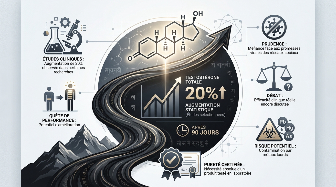 Shilajit et testostérone : analyse des bénéfices et des risques pour la performance masculine