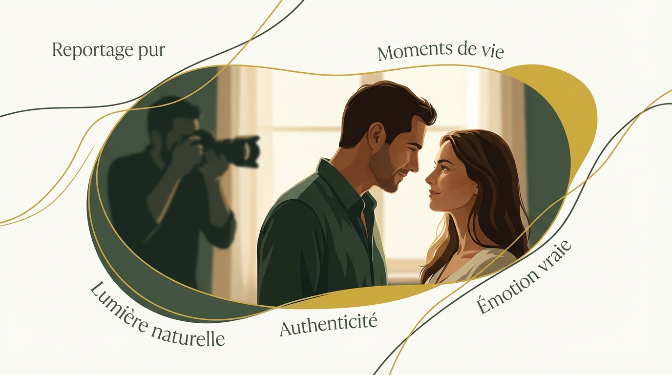 Photographie de mariage naturelle capturant l'émotion et la complicité d'un couple à Vendôme