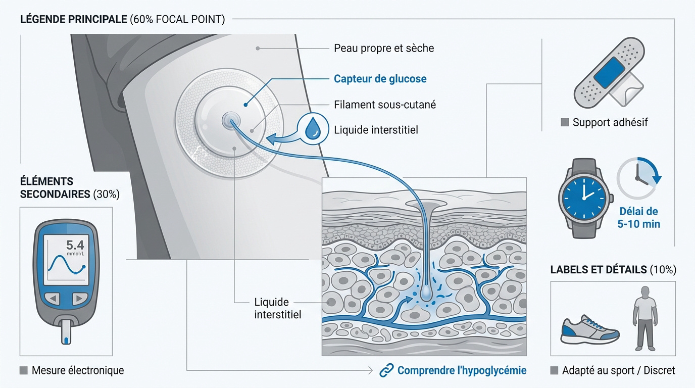 Fonctionnement d'un capteur de glucose interstitiel