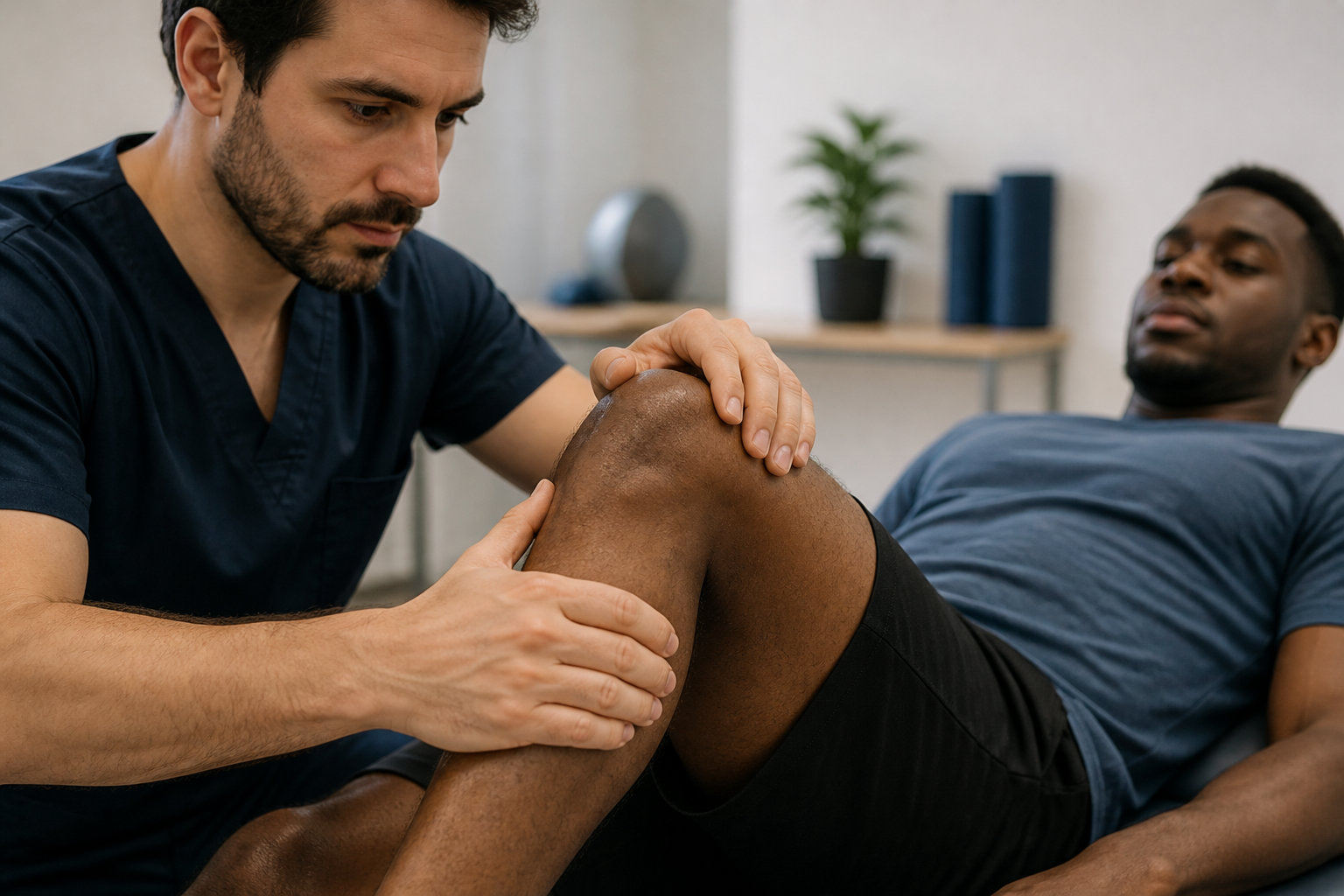 Première séance de physiothérapie à Genève