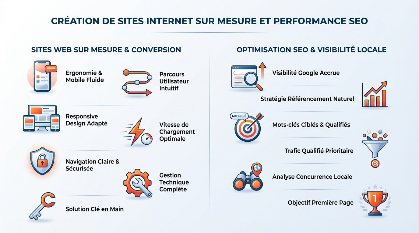 Création de sites web sur mesure et optimisation SEO à Saint-Nazaire