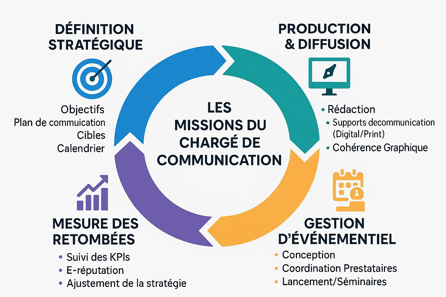 Mission clés du chargé de communication