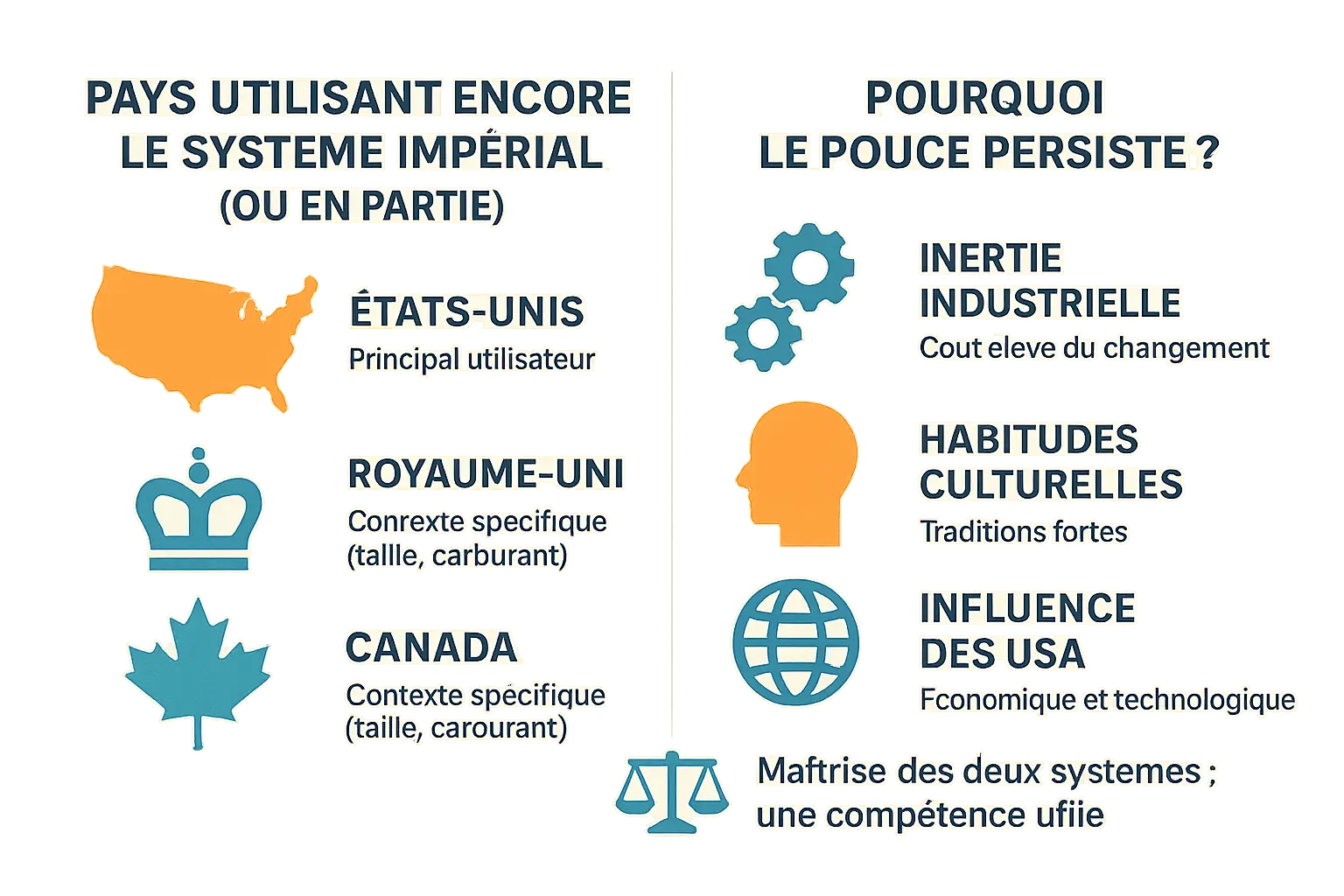 Carte mondiale illustrant l'utilisation du pouce