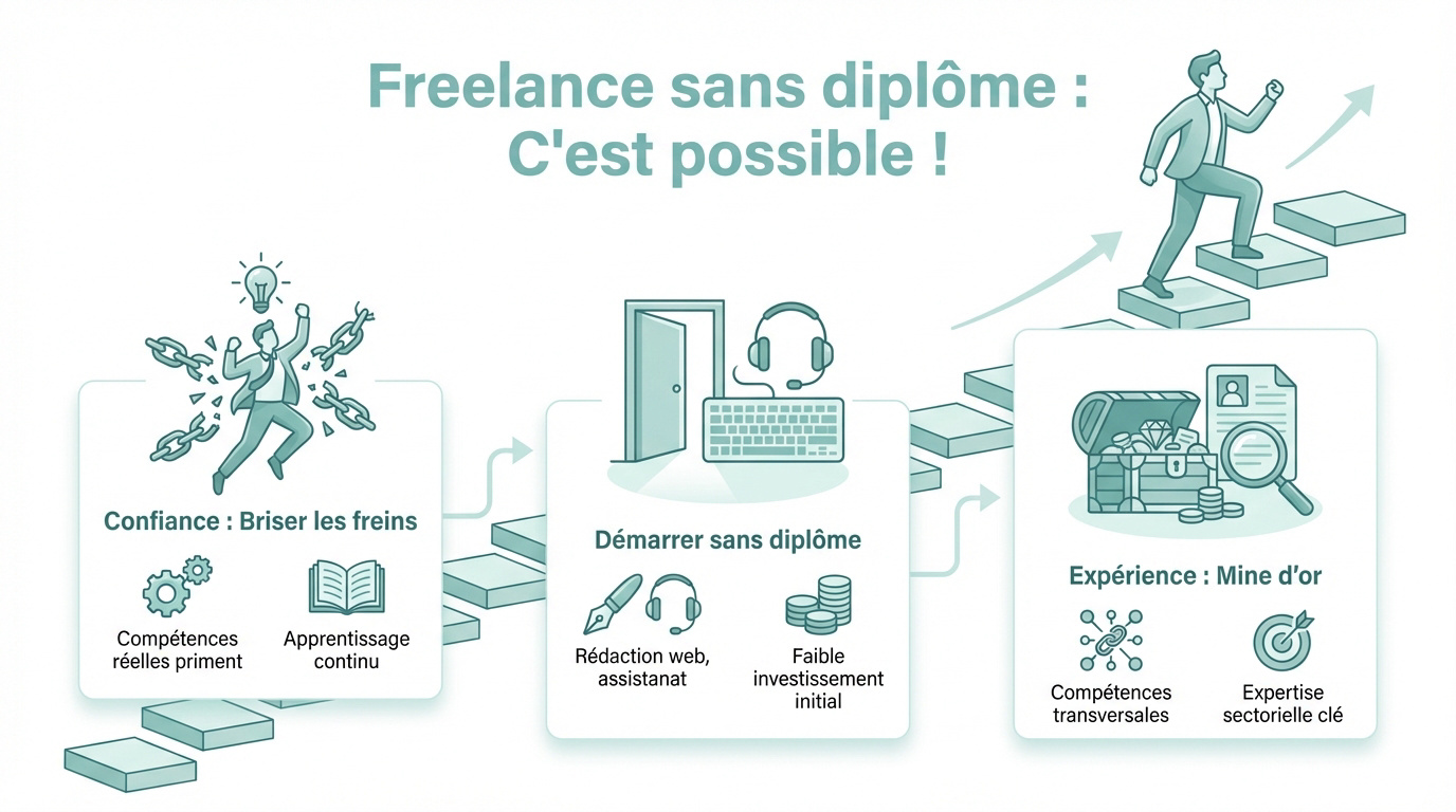 Travailler en freelance sans diplôme c'est possible