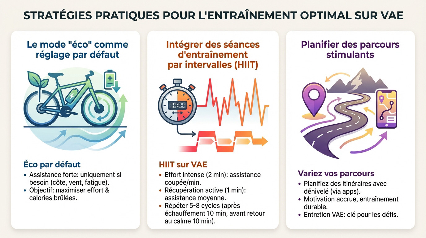 Cycliste ajustant les réglages de son vélo électrique pour un entraînement optimal