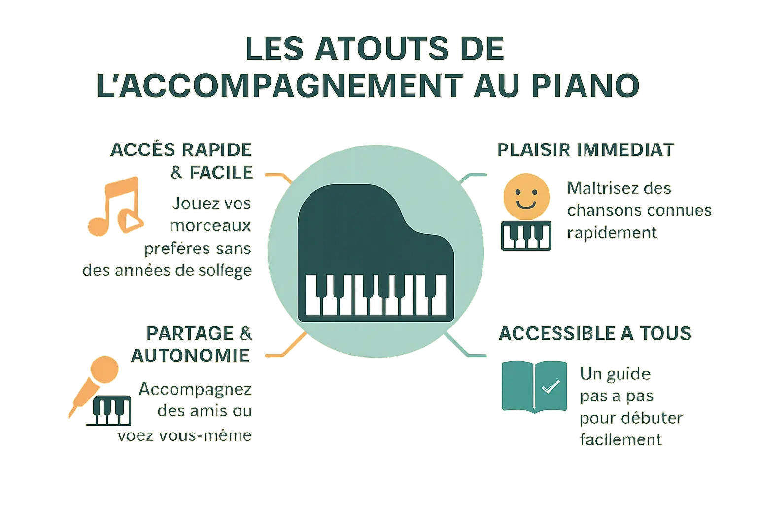 Illustration d'un pianiste accompagnant un chanteur