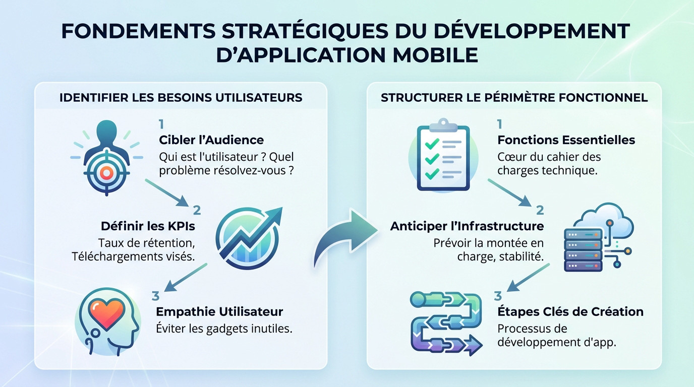 Fondements stratégiques et planification pour le développement d'une application mobile réussie