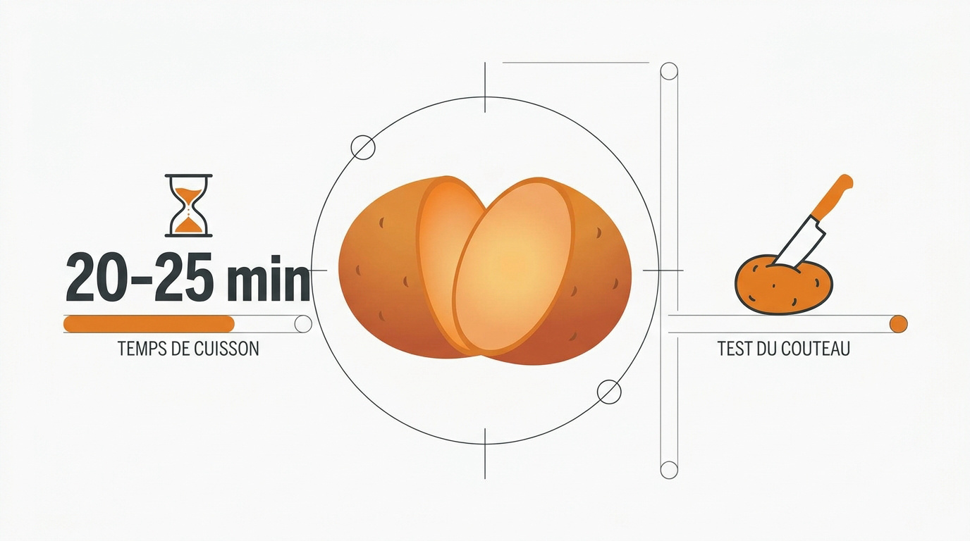Test de cuisson d'une pomme de terre