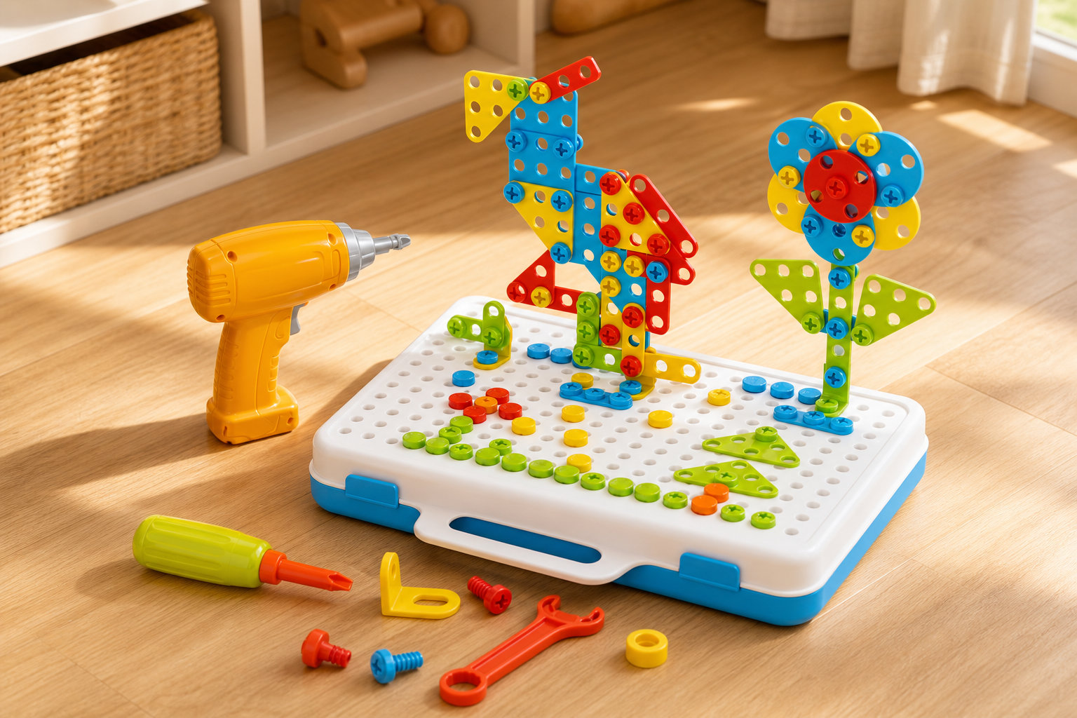 Jeu de construction bricolage Montessori : forger la précision manuelle