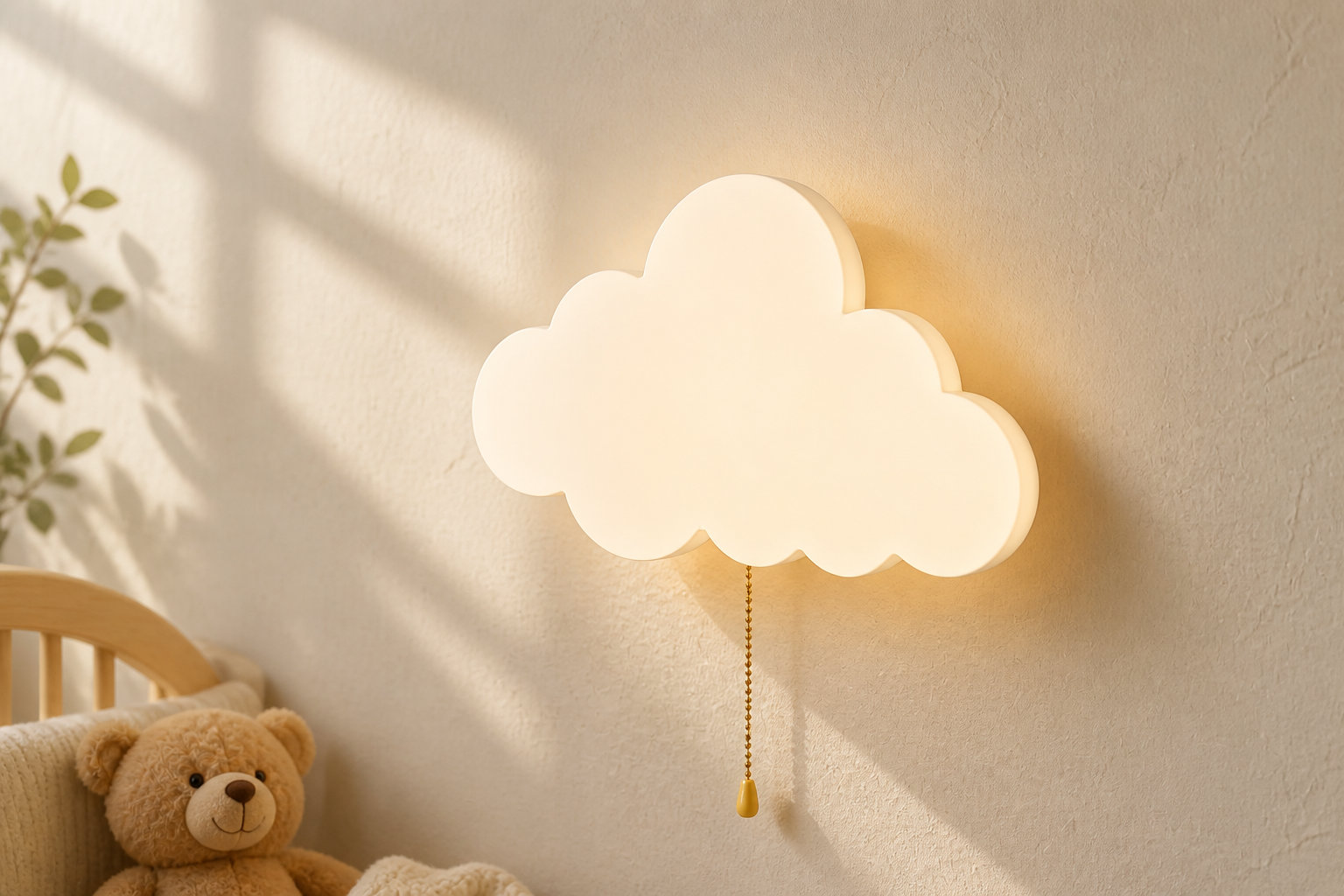 Veilleuse bébé murale nuage