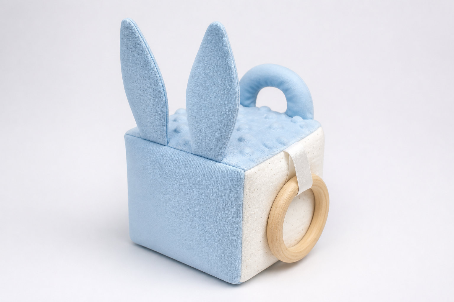 Cube d'activités en tissu Véhicules, éveil bébé