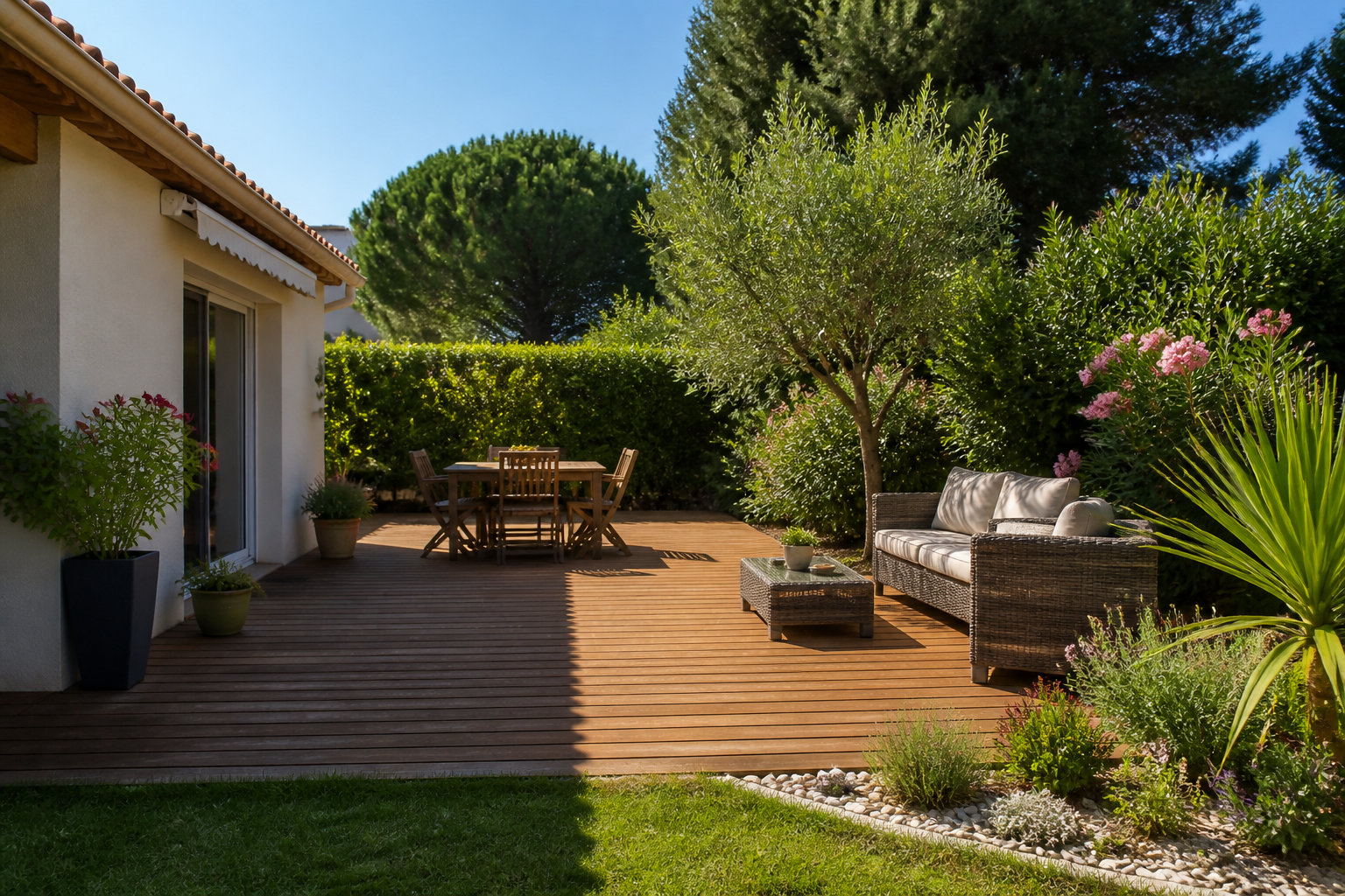 Construire une terrasse sans autorisation : vérifiant les critères de dispense
