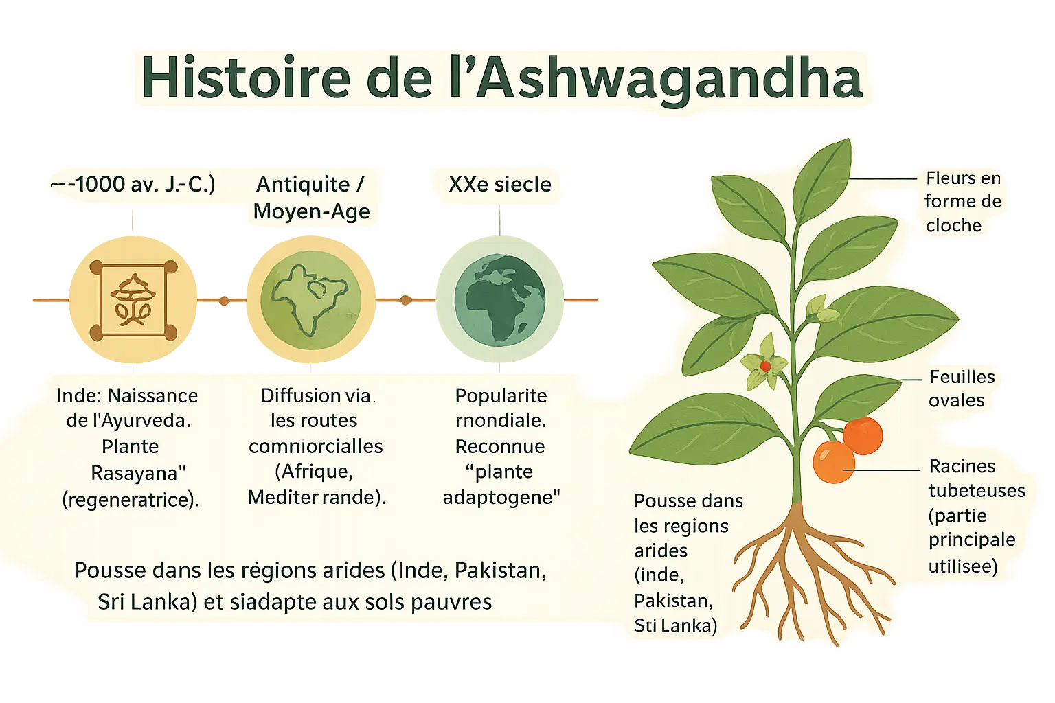 Histoire de l'ashwagandha