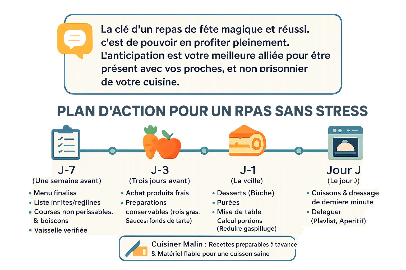 Plan d'action 7 jours sans stress pour Noël