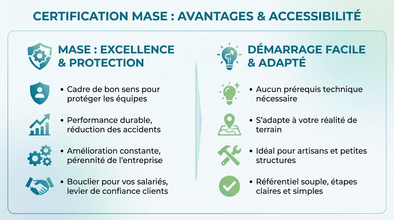 Avantages et accessibilité de la première certification MASE pour les entreprises débutantes