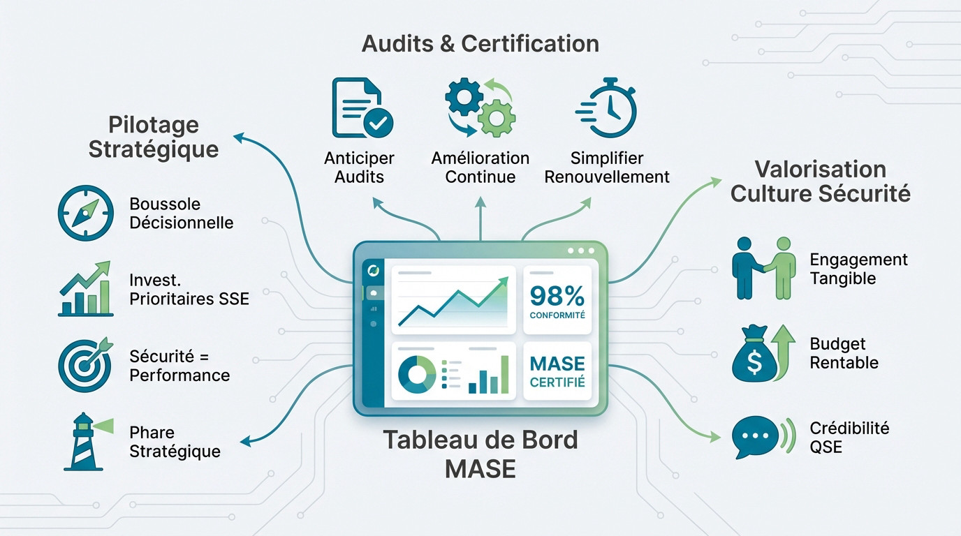 Tableau de bord MASE comme outil de pilotage stratégique SSE