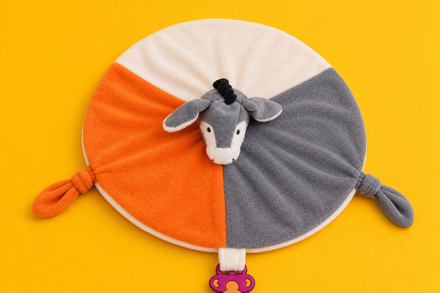 Doudou Âne : des oreilles à attraper et un prénom à broder