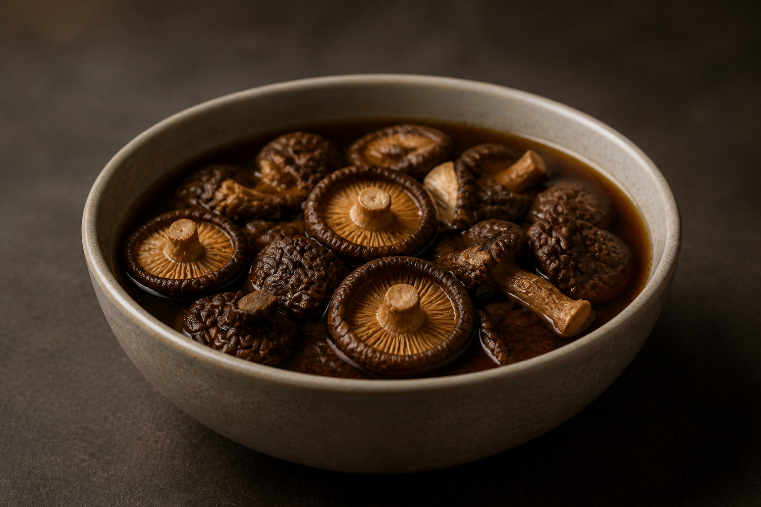Cuisiner les morceaux de champignons bio et valoriser le jus de trempage