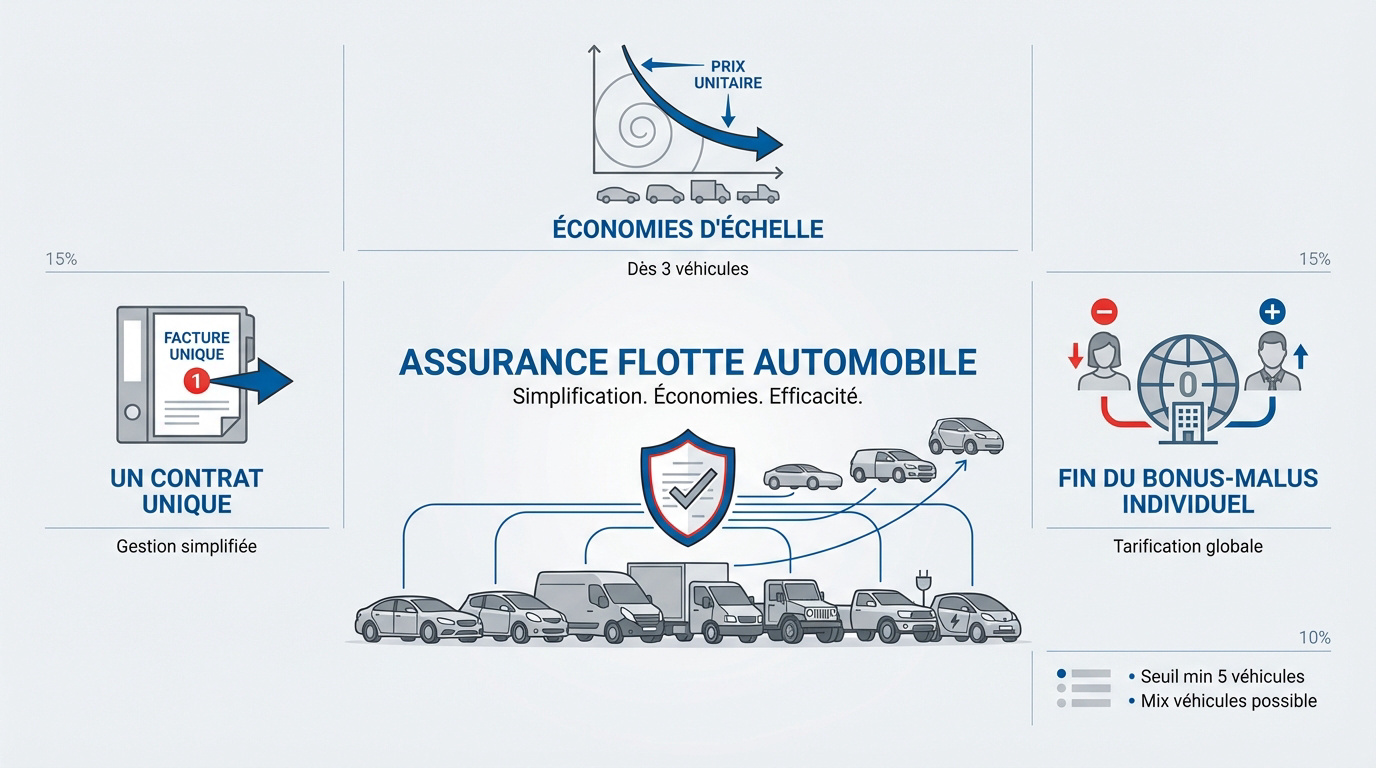 Gestion simplifiée et économies sur l'assurance flotte automobile d'entreprise