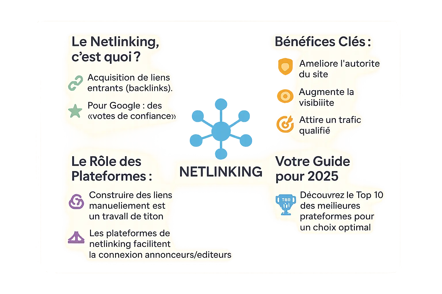 Infographie sur le netlinking en 2025