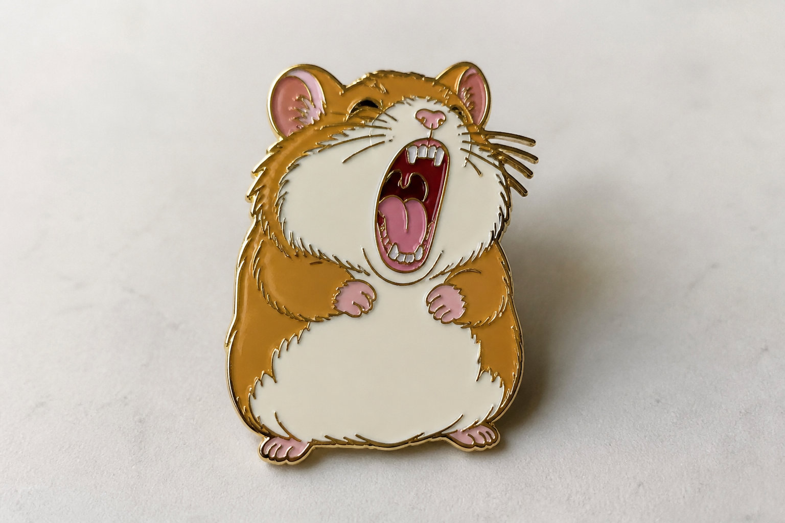 Screaming Hamster Pin: The Ultimate Social Shield