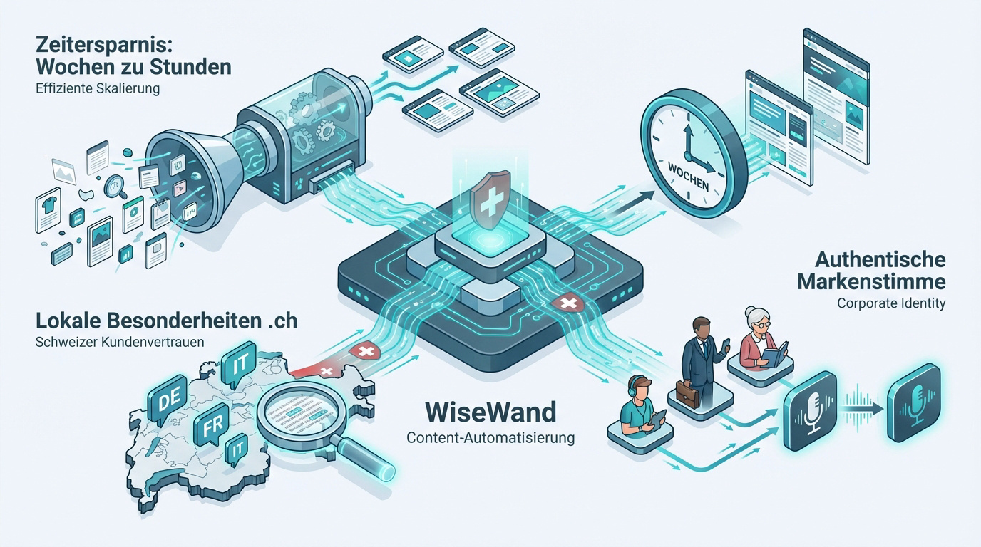Effiziente Content-Automatisierung für Schweizer E-Commerce Shops mit WiseWand