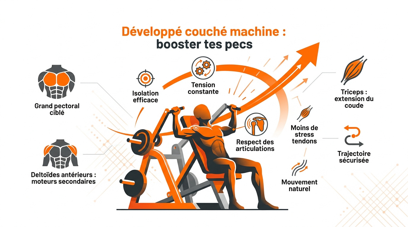 Musculation des pectoraux sur machine convergente chez Basic Fit