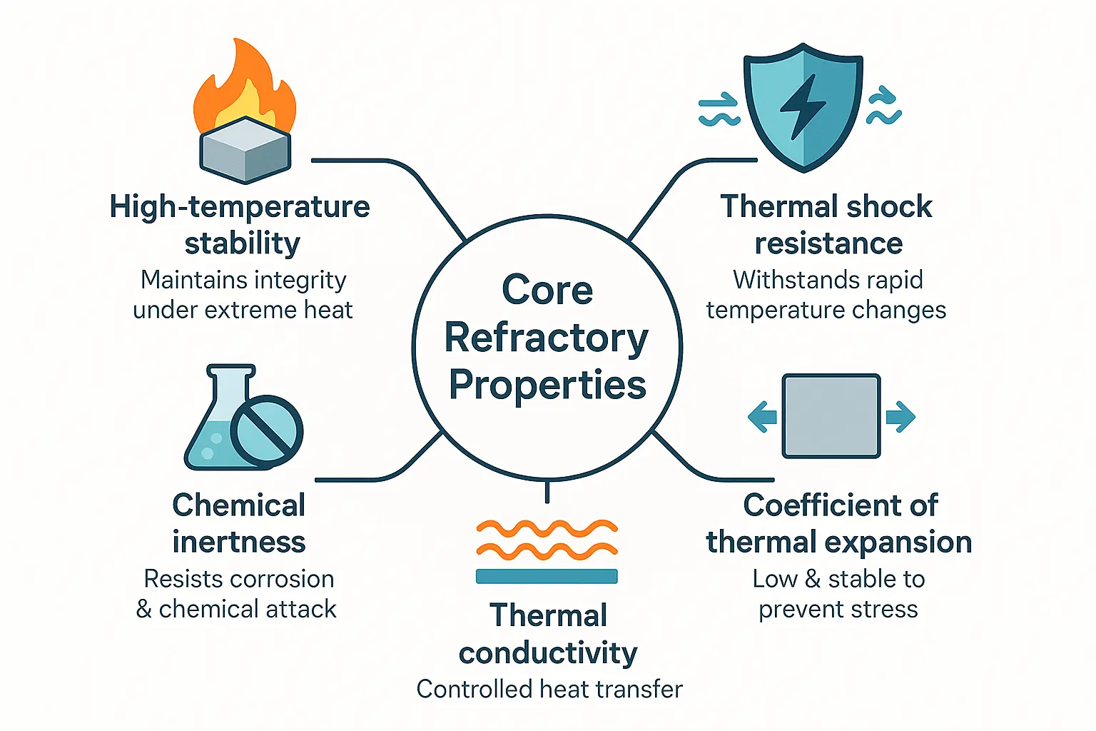 <strong>Refractory material property diagram</strong>