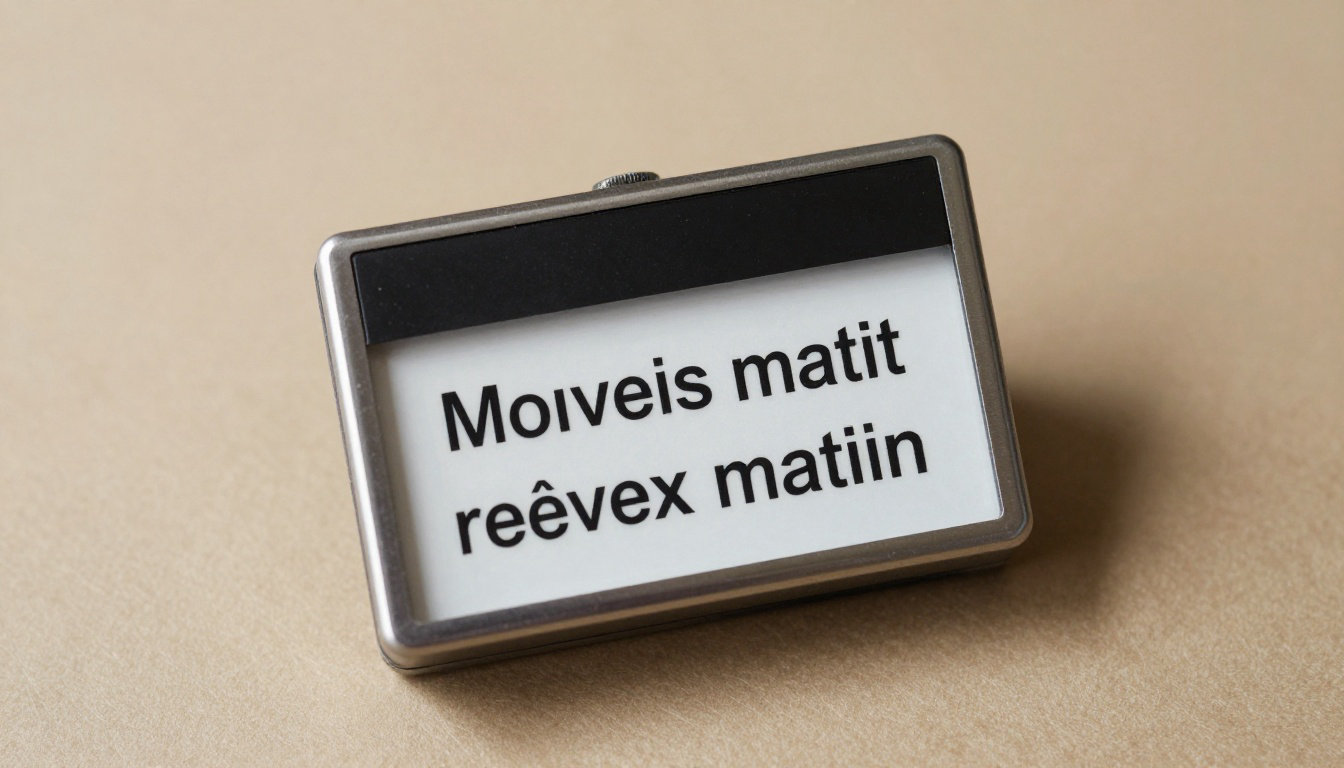 Gros plan sur un élégant réveil analogique posé sur une table de nuit baignée par la lumière du matin