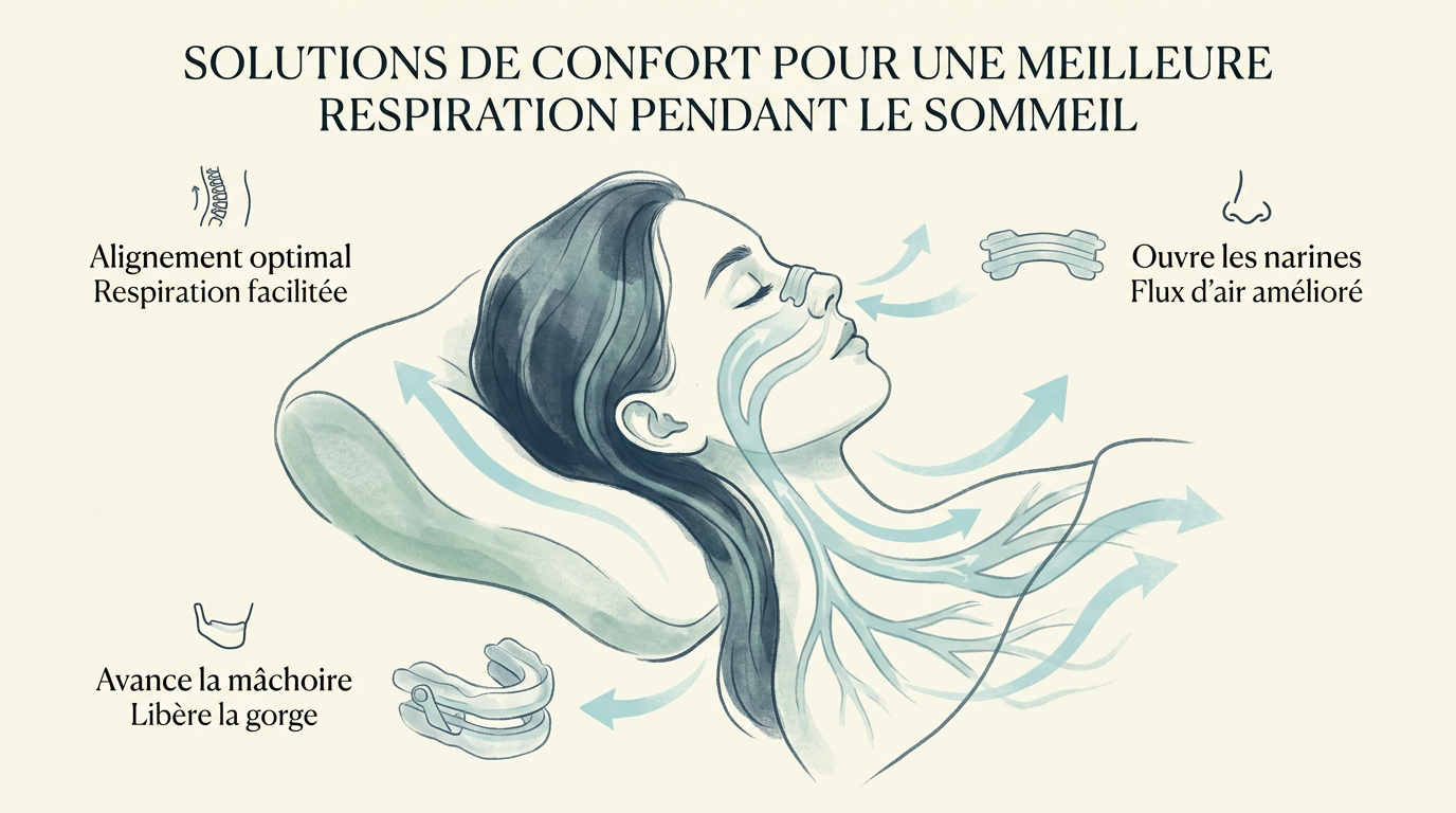 Que faire contre le ronflement ? Sélection de dispositifs de confort pour améliorer la respiration nocturne et réduire le ronflement
