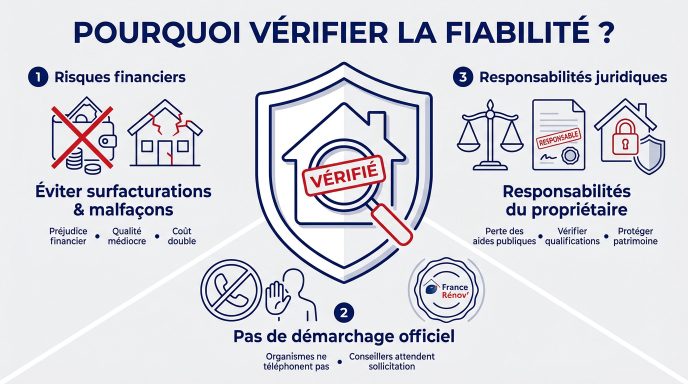 Vérification de la fiabilité d'une entreprise de rénovation énergétique