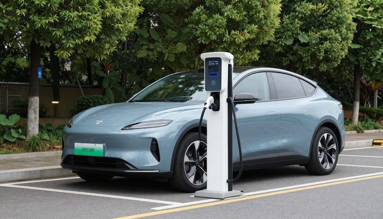 Recharge voiture électrique borne extérieure