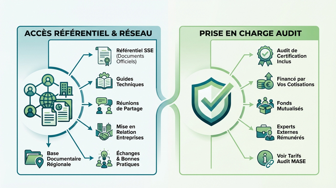 Services inclus dans l'adhésion MASE : référentiel et audit